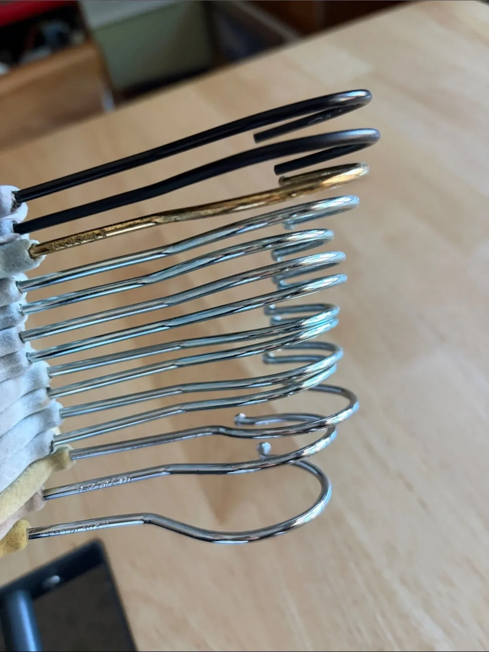 Non-Brand Velvet Slim Suit Hangers - Gray and tan (14-Pack)